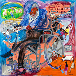 painting, Bashir Homeless Sponsor, by Nina Talbot