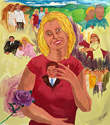 painting, Basla, by Nina Talbot