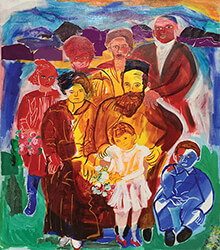 painting, Mendel Neger Family, by Nina Talbot